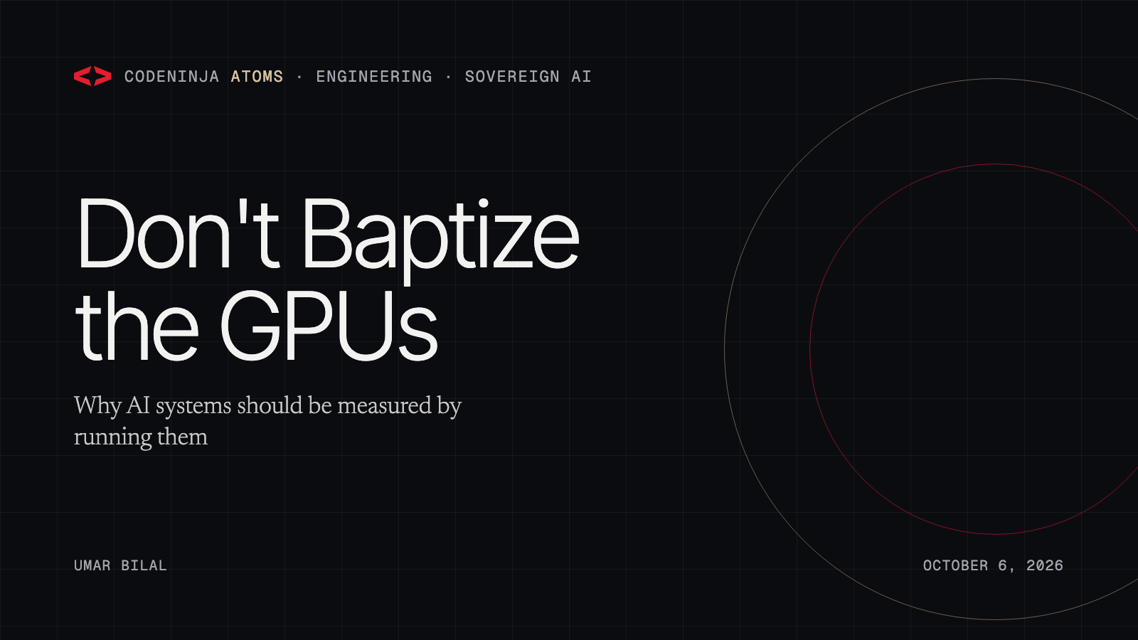 Don't Baptize the GPUs