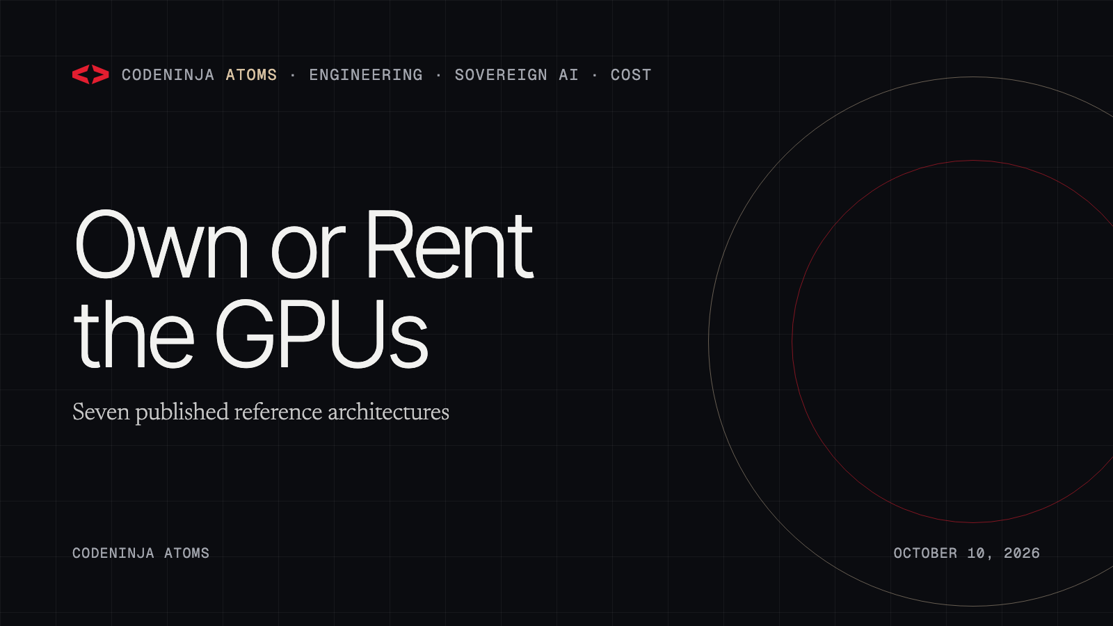 Own or Rent the GPUs